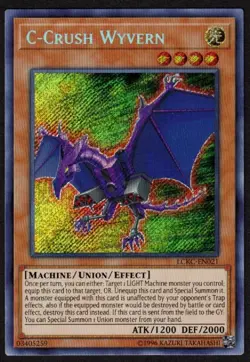 Yugioh C-Crush Wyvern LCKC-EN021 Secret Rare Unlim - NM - Image 1
