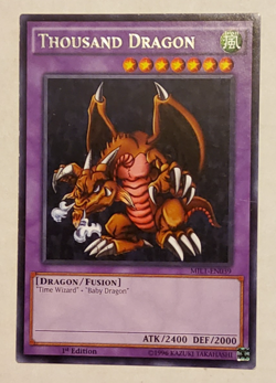 Yu-Gi-Oh Thousand Dragon Rare 1st Edition MIL1-EN039 - Image 1