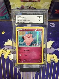 Pokemon Clefairy Toys R Us Promo Generations 50/83 Holofoil Graded CGC 8 - Image 1