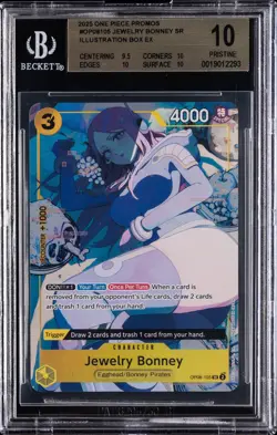 2025 ONE PIECE PROMOS ILLUSTRATION BOX EX #105 JEWELRY BONNEY BGS 10 - Image 1