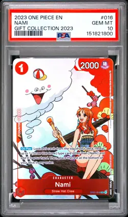 2023 ONE PIECE GIFT COLLECTION 2023 #016 NAMI PSA 10 - Image 1