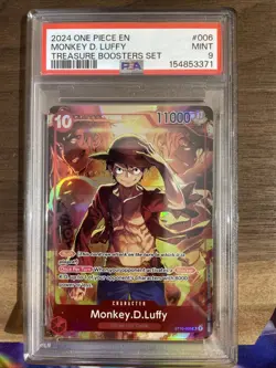 2024 ONE PIECE PROMOS TREASURE BOOSTERS SET #006 MONKEY D. LUFFY PSA 9 - Image 1