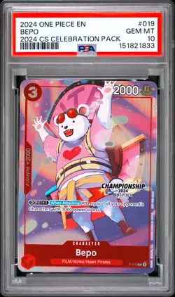 2024 ONE PIECE CHAMPIONSHIP 2024 CELEBRATION PACK #019 BEPO PSA 10 - Image 1