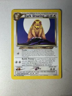 Pokemon TCG Dark Ursaring 21/105 Non Holo Rare Neo Destiny - Image 2