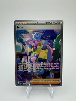 Iono 237/091 - Pokemon Paldean Fates SIR Trainer - NM - Image 1