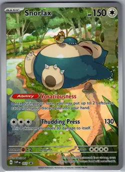 Snorlax SVP 051 - Pokemon TCG SV Black Star Promos - Illustration Rare (NM) - Image 1