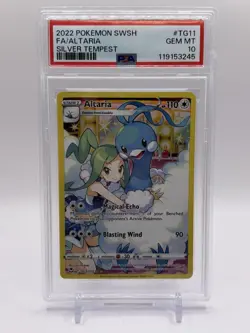 2022 POKEMON SWSH SILVER TEMPEST #TG11/TG30 ALTARIA TRAINER GALLERY HOLO PSA 10 - Image 1
