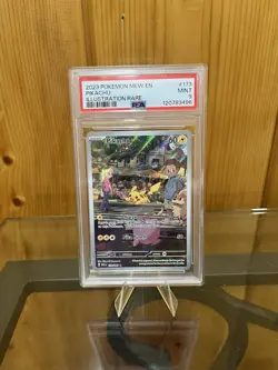2023 POKEMON MEW EN-151 ILLUSTRATION RARE #173 PIKACHU PSA 9 - Image 1
