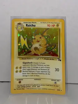 Raichu #14/62 Pokemon Fossil Set Holo rare 1999 ⚡Excellent Condition⚡ - Image 3