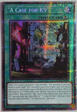 Yugioh "A Case For K9" Jush-EN040 Starlight Rare 1st Edition - Image 1