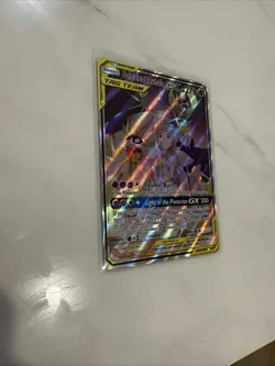 Solgaleo & Lunala GX Tag Team Full Art Holo Card 216/236 Sm-Cosmic Eclipse NM - Image 2