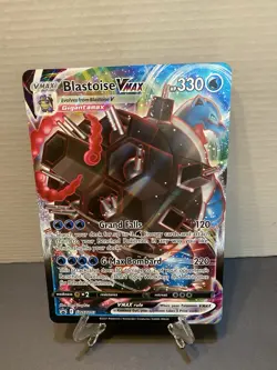 Pokemon Card Blastoise VMAX SWSH103 Jumbo Cards Holo - Image 1