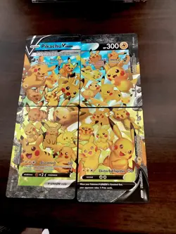 Pikachu V-Union [Set of 4] SWSH: Sword & Shield Promo Cards Holo - Image 1