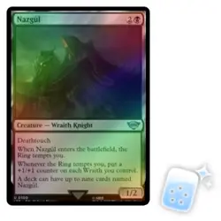 FOIL NAZGUL (100) The Lord Of The Rings Magic MTG MINT CARD - Image 1