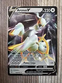 Arceus V - 122/172 - Pokemon Brilliant Stars Sword & Shield Metal Card NM - Image 1