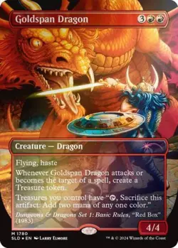 MTG English Goldspan Dragon (Rainbow Foil) NM Foil Secret Lair - Image 1