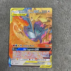 Pokemon TCG Hidden Fates Moltres Zapdos Articuno Holo Rare Pokemon Card NM - Image 2