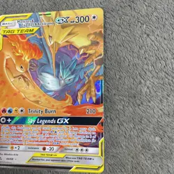 Pokemon TCG Hidden Fates Moltres Zapdos Articuno Holo Rare Pokemon Card NM - Image 4