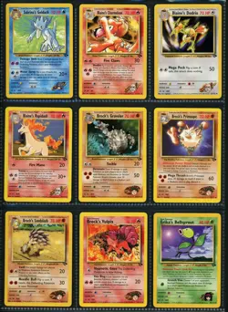 Pokemon GYM CHALLENGE Set COMPLETE Unlimited Edition NON HOLO Cards #21-132 NM - Image 5