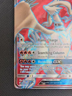 Pokemon TCG Reshiram GX 65/70 Dragon Majesty Ultra Rare Holo Full Art Card - Image 3