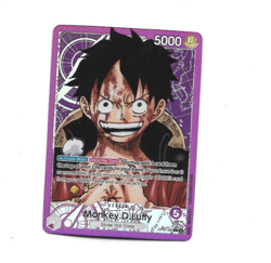 One Piece Card Game Luffy OP05-060 L Leader Alternate Art Parallel Card NM - Image 1