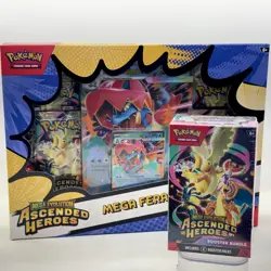 Pokemon TCG Ascended Heroes Booster Bundle + Mega Feraligatr Ex Box New Sealed - Image 1