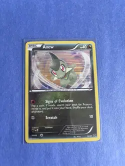 Pokemon TCG Axew 12/20 Dragon Vault Holo Rare NM - Image 1