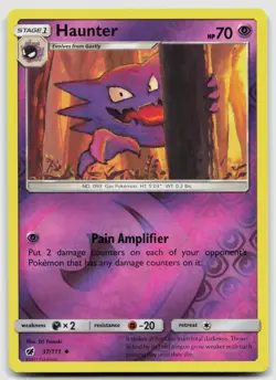 Haunter 37/111 Crimson Invasion Reverse Holo Pokemon vLP - Image 1