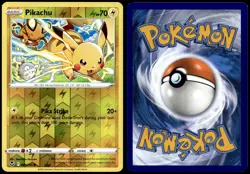 Pikachu 049/195 Common Silver Tempest Pokemon Reverse Holo Near Mint - Image 1