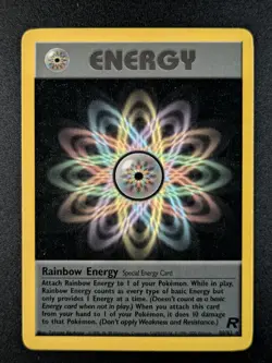 2000 Pokemon RAINBOW ENERGY #80/82 Team Rocket Rare Vintage English (B) - Image 1