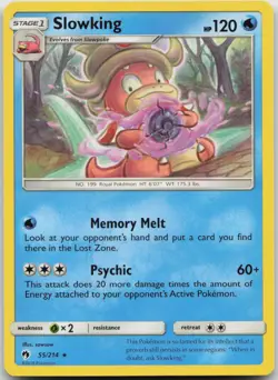 Pokemon Slowking 55/214 R Lost Thunder NM - Image 1