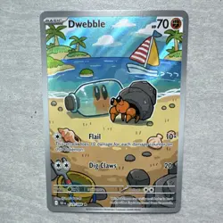 Pokemon TCG Dwebble Illustration Rare Holo Sv: Black Bolt 129/086 HP 70 2025 - Image 1
