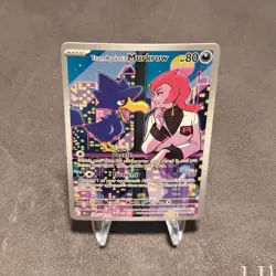 Team Rocket's Murkrow 200/182 Illustration Rare Pokemon TCG Destined Rivals NM - Image 1