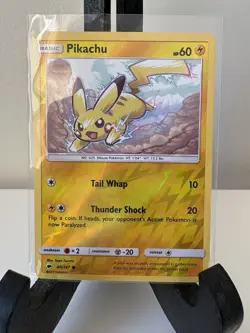 Pikachu 40/147 Sun & Moon Burning Shadows Pokemon Reverse Holo LP - Image 1