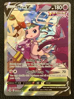 Mew V 2021 Pokemon Sword & Shield Fusion Strike #251/264 Ultra Rare - Image 1