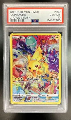 2023 Pokemon SWSH Crown Zenith Pikachu #160/159 PSA 10 GEM MINT - Image 1