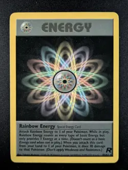 2000 Pokemon RAINBOW ENERGY #80/82 Team Rocket Rare Vintage English - Image 1