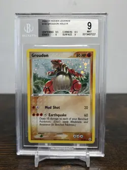Groudon Holo 102/101 BGS 9 - 2004 Pokemon EX Hidden Legends POP 21 - Image 1