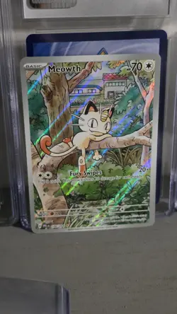 Meowth - Illustration Rare - Phantasmal Flames - Pokemon TCG NM - Image 2