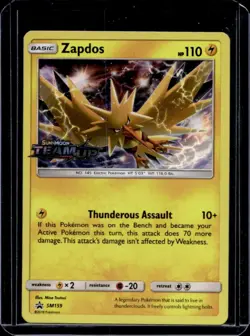 2016-19 Pokemon SM Black Star Promos Zapdos #SM159a - Image 1