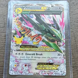 Pokemon TCG M Rayquaza EX Ultra Rare 76/108 XY Evolutions Full Art Holo 2016 - Image 1
