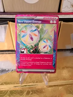 Neo Upper Energy Pokemon Prize Pack Series 6 Promo Pokemon Card NM/LP Stamp - Image 1