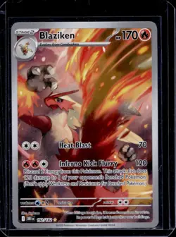 2025 Pokemon Destined Rivals Blaziken #192/182 - Image 1