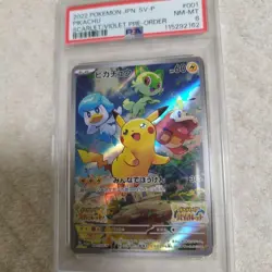 Psa8 Pikachu Scarlet Violet 001Sv P Card Collectible Pokemon - Image 1