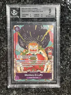 Monkey.D.Luffy (BANDAI Card Games Fest 25-26) OP07-073 One Piece Promo BGS 9 - Image 1