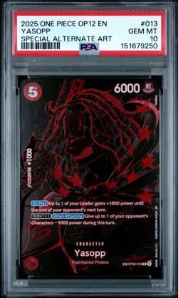 One Piece Yasopp (SP) OP09-013 Legacy of the Master Foil PSA 10 - Image 1