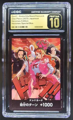 2025 ONE PIECE JP DON!! ROBIN UTA NAMI HANCOCK HEROINES CGC 10 PRISTINE L PT - Image 1