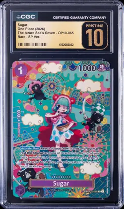 2026 ONE PIECE THE AZURE SEA'S SEVEN RARE - SP VER. SUGAR CGC 10 PRISTINE - Image 1