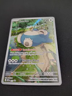 Snorlax 051 Scarlet Violet 151 Black Star Promo 2023 IR Pokemon Card TCG - Image 1