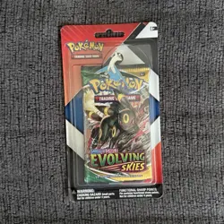 Pokemon TCG Evolving Skies Booster Pack Umbreon English 10 Cards - Image 1